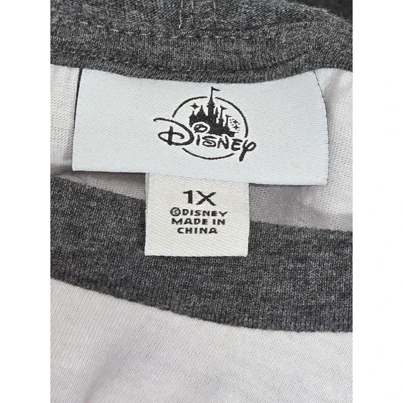 ✨🏰 Disney World Spirit Jersey Style Hoodie Top Women's 1X Raglan Long Sleeve - Picture 5 of 5
